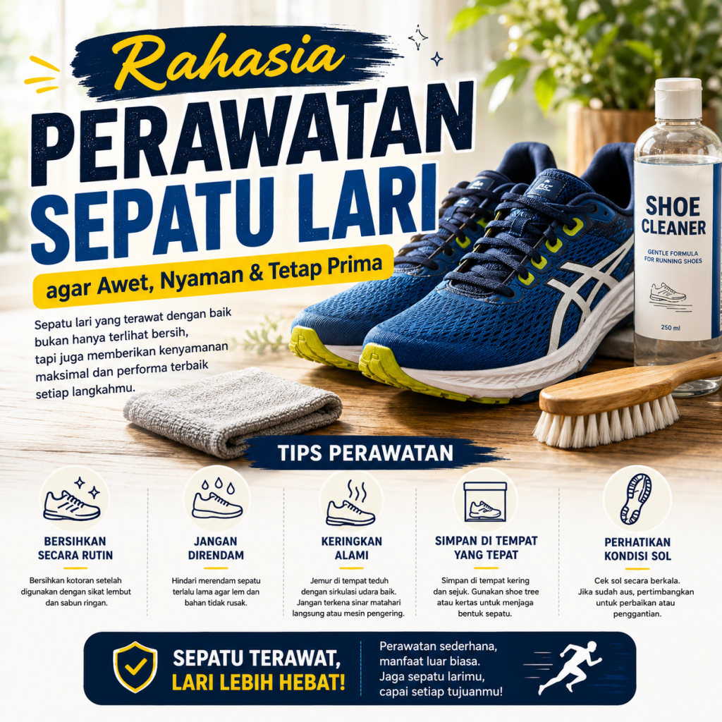 Rahasia Perawatan Sepatu Lari agar Awet, Nyaman & Tetap Prima