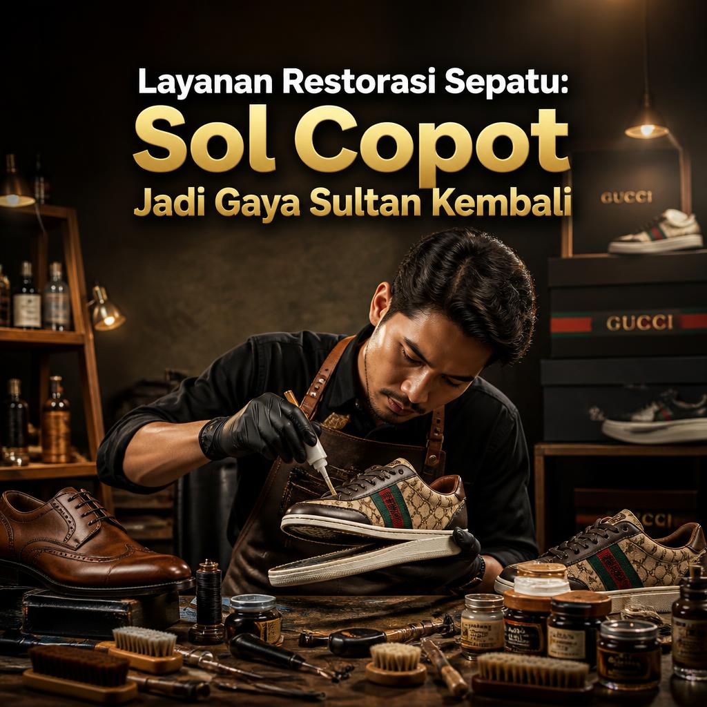Layanan Restorasi Sepatu: Sol Copot Jadi Gaya Sultan Kembali