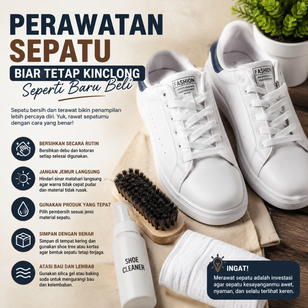 Perawatan Sepatu: Biar Tetap Kinclong Seperti Baru Beli