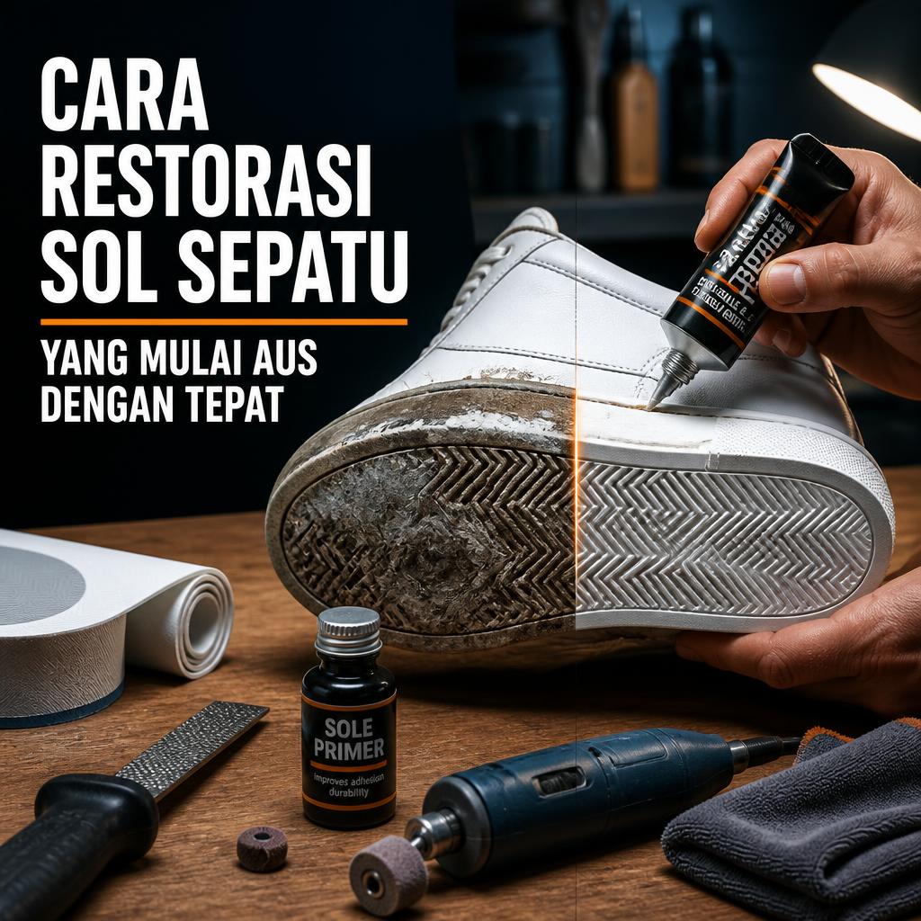 Cara Restorasi Sol Sepatu yang Mulai Aus dengan Tepat dan Tahan Lama